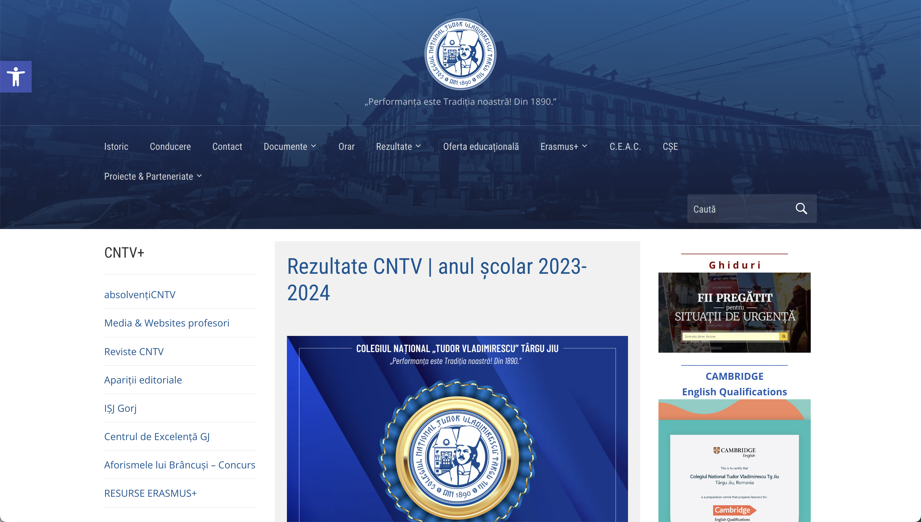 Proiect - Colegiul Național Tudor Vladimirescu